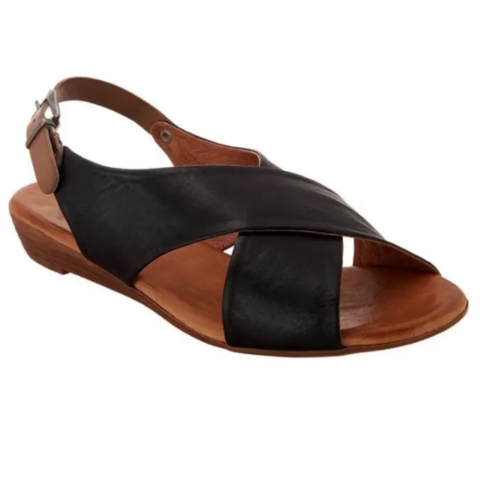 Miz Mooz Black and Brown Sandals